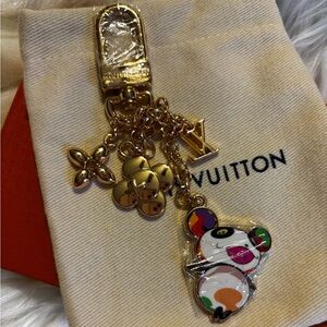 Luxury Fashion Multi Color Gold Bag Charm/Keychain